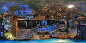 Space Shuttle Endeavour Cockpit panorama