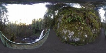 Siver Falls Park, Oregon, USA panorama