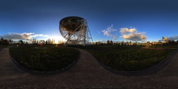 Jodrell Bank Observatory, Macclesfield, UK panorama