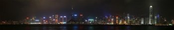 Hong Kong Island skyline panorama