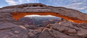 Mesa Arch, Utah, USA panorama