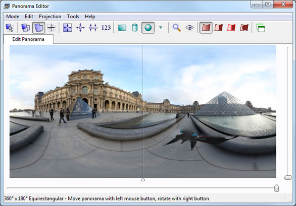 Photo panorama editor